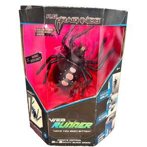 Radio Shack Web Runner Remote Control Anti Gravity Black Widow Toy NIB READ